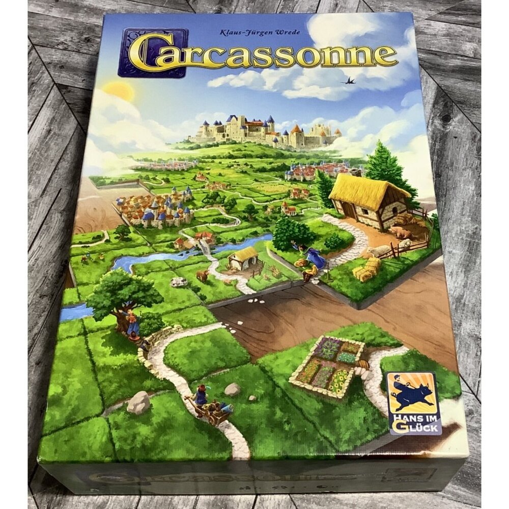 Carcassonne Board Game Hans Im Glück  Strategy Tile Placement Game 2-5 Players